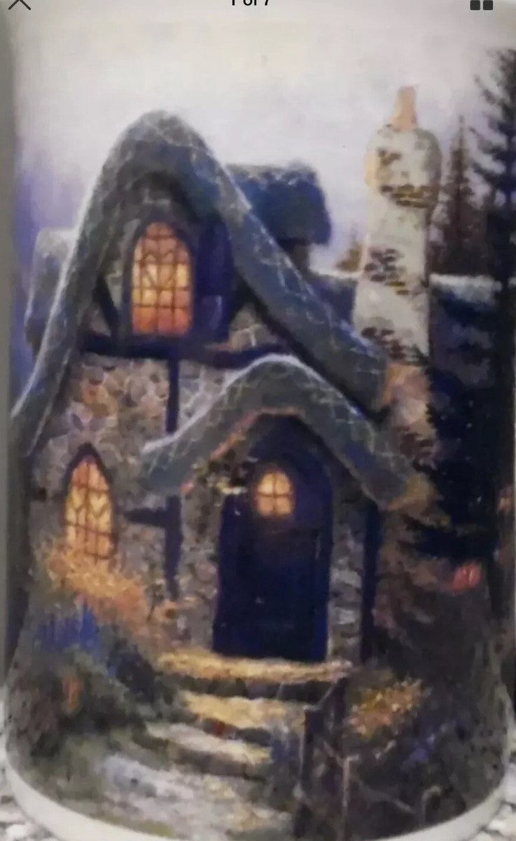 2004 Thomas Kinkade Stone Cottage Coffee Tea Mug Painter of 2004 Thomas Kinkade Stone Cottage Coffee Tea Mug Painter of