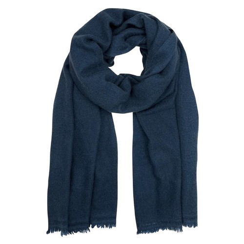 Cachemira Azul Marino Bufanda Chal Envolvente Handmade Natural Para Hombres Y - Bild 1 von 5