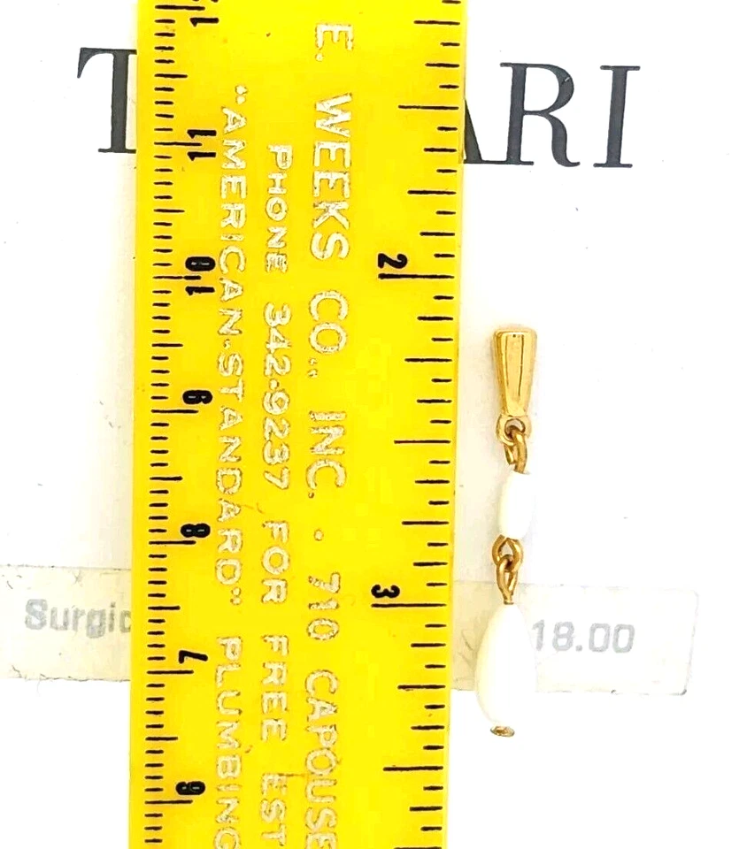 ESTATE TRIFARI ДЛИННЫЙ ИСКУССТВЕННЫЙ ЖЕМЧУГ ПАДЕНИЕ ПОДВЕСКОЙ СЕРЬГИ ХИРУРГИЧЕСКАЯ СТАЛЬ POST - Изображение 2 из 3