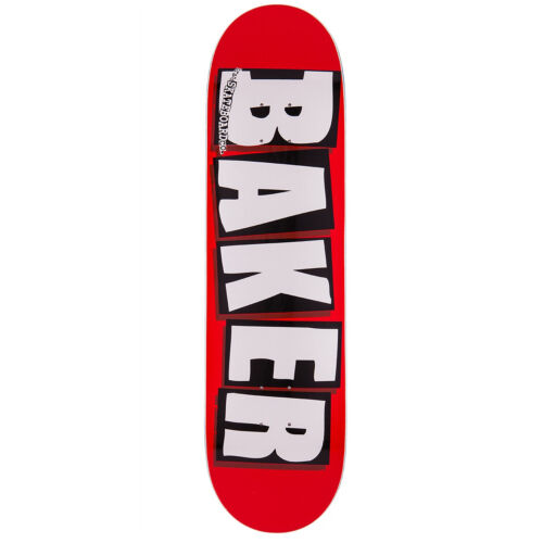LOGO BAKER Skateboard Deck BLANC 8.125' FLAMBANT NEUF SCELLÉ DANS RÉTRACTABLE - Photo 1 sur 2