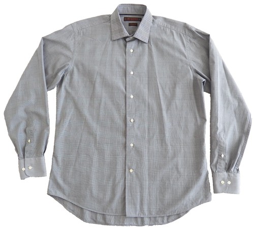 fusion italy dress shirt Solemare Stresa Twill Dress Shirts, Light Blue, 100% Cotton, Neck Size 16.5