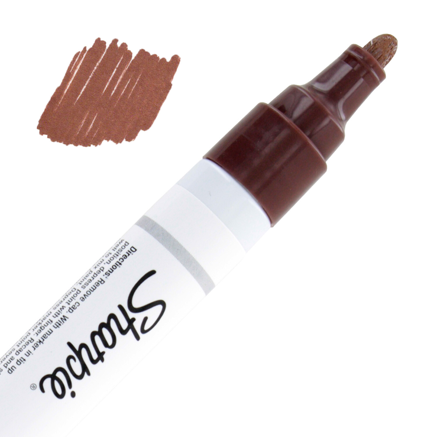 Sharpie Oil-Based Paint Marker For Tire Tread Rubber, Medium Point, Brown Ink,