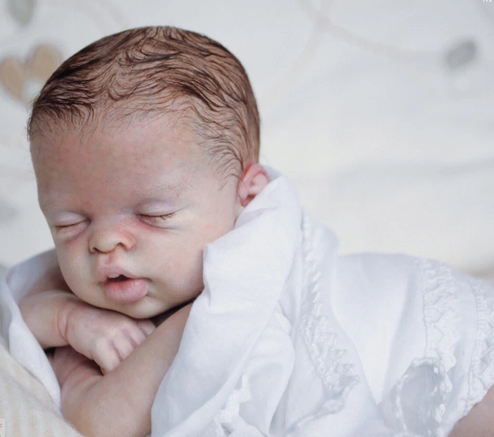 Doll Mini Unfinished Reborn Baby Doll Kit Unpainted 10inch Soft Body DIY New Toy - Image 4 of 4