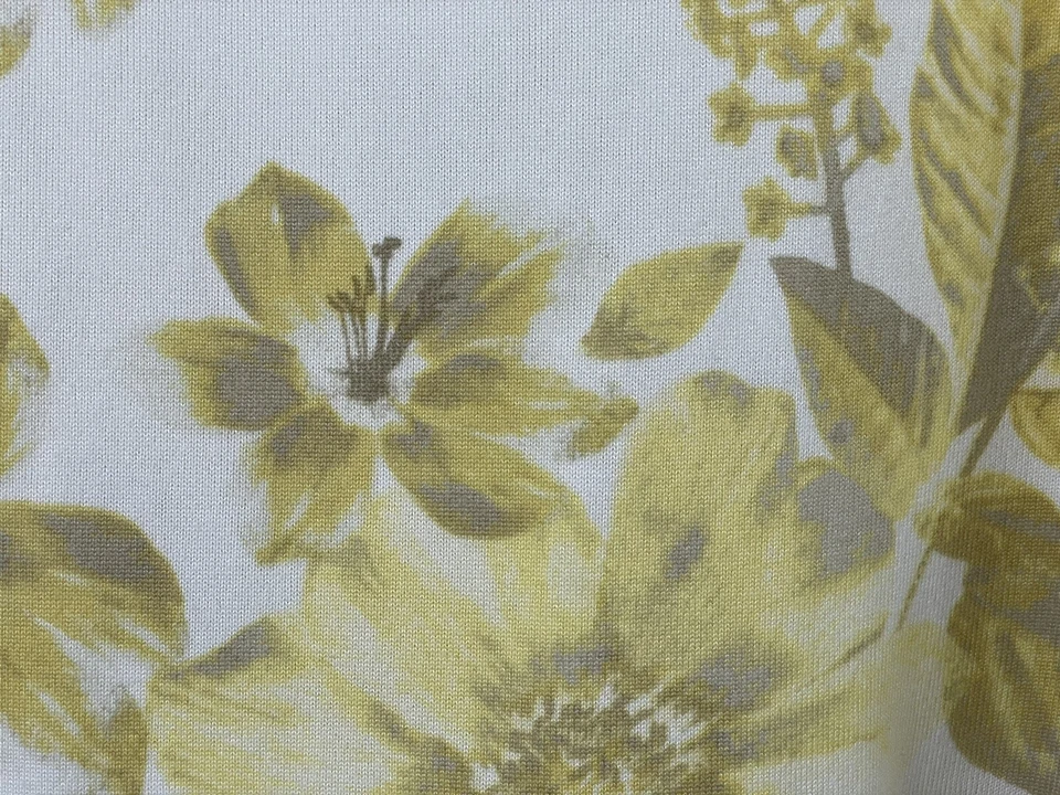 Suéter Susan Graver Talla 2X Marfil Oro Amarillo Ligero Tejido Túnica Manga 3/4 Foto 3 de 4