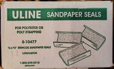 Poly and Polyester Strapping Signode Metal Seals - Sandpaper, 1⁄2 x 3⁄4" S-10477