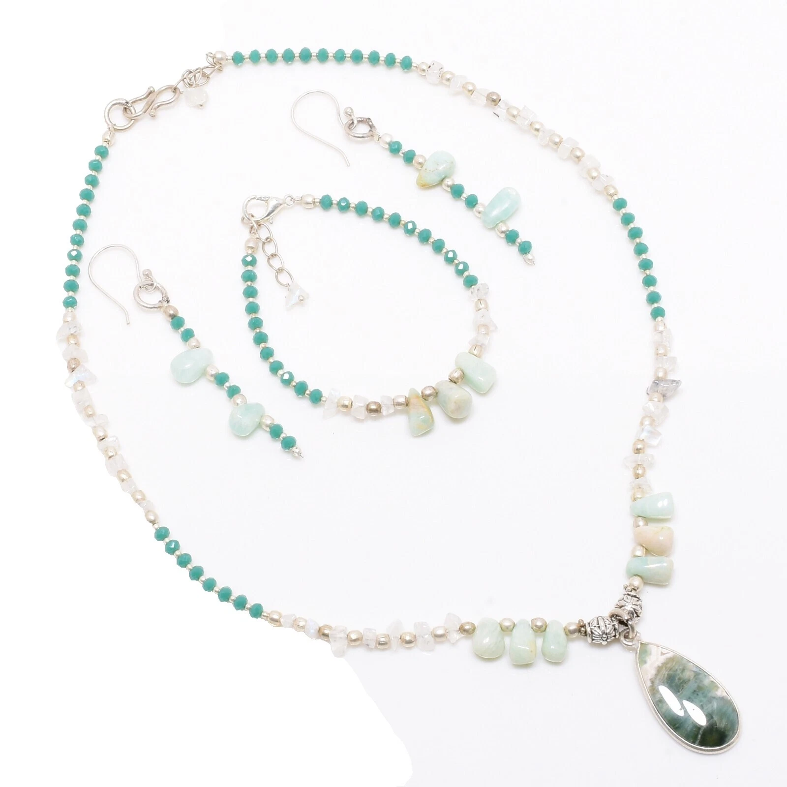 Juegos de joyas moda amazonita natural