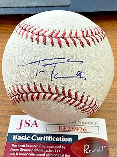 trea turner autographed baseball