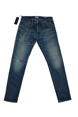 Replay Herren Jeans Anbass - M914F - schwarz - Top Denim Hose - W31 L32