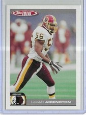 2004 Topps Total Football #186 Lavar Arrington Washington Redskins