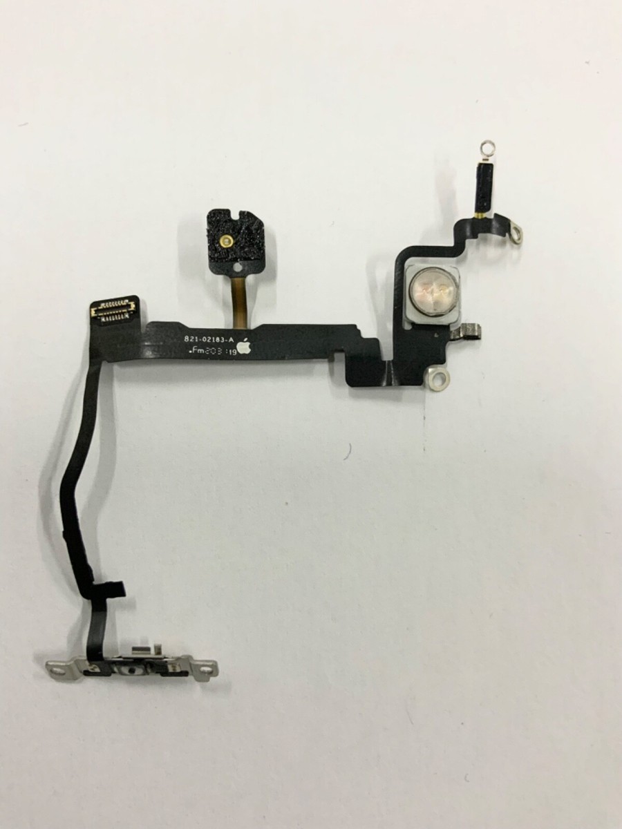 For iPhone 11 Pro Power Flex Cable With Camera Flash LED Replacement & Bracket