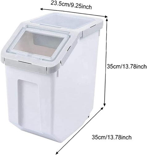 Uotyle Futtertonne, Großer Futtertonne Hund Luftdicht Tierfutterbehälter Mit Dec - Bild 7 von 12