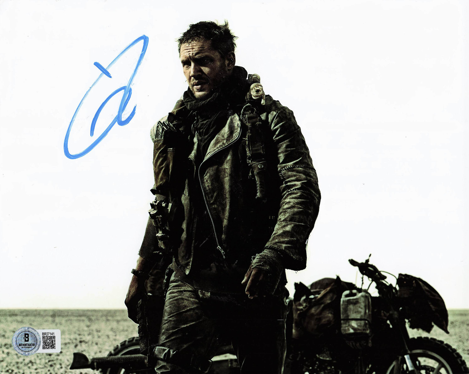 Tom Hardy Autographed Signed Mad Max Fury Road 8x10 Photo Beckett BAS 