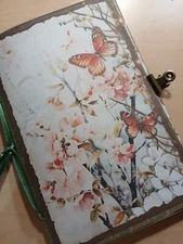 Junk Journal Blank Booklet "OSTARA"  Spring Renewal Nature LG 8.5"x5.5" 40pgs