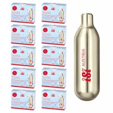 100 ISI SODA CHARGERS capsule per seltz ricariche per sifone 10ml NUOVE