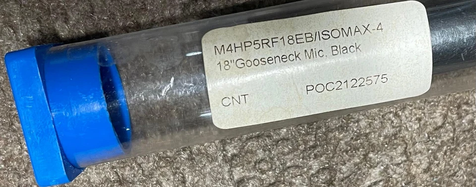 Microfone Countryman Gooseneck pódio condensador 18", modelo M4HP5RF18EB ISOMAX-4 - Imagem 3 de 4