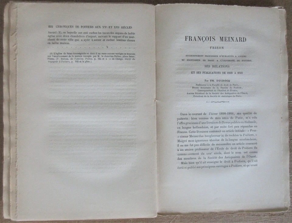 7 ETUDES HISTORIQUES SUR POITIERS 1892-1919 ANCIEN REGIME POITOU XVIe & XVIIe s - Photo 2/4