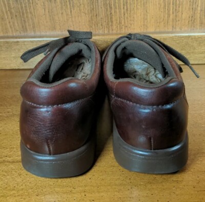 Sas Mens Bout Time Brown Pebbled Leather Lace Up Loafer  display picture 1