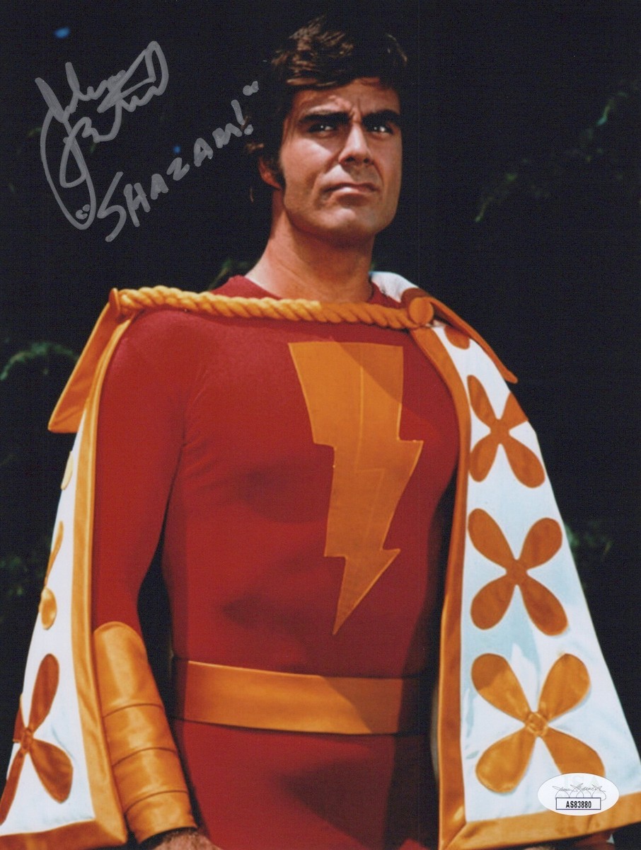JACKSON BOSTWICK Signed SHAZAM! 8x10 Photo Captain Marvel
