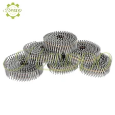 Full Round-Head Hot-Dipped Galvanized 3600× 1-1/4"× 0.092" Ring Coil Siding Nail