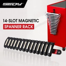 17" Super Magnetic Wrench Holder Tool Organizer Adjustable Wall Hang 14 Spanner