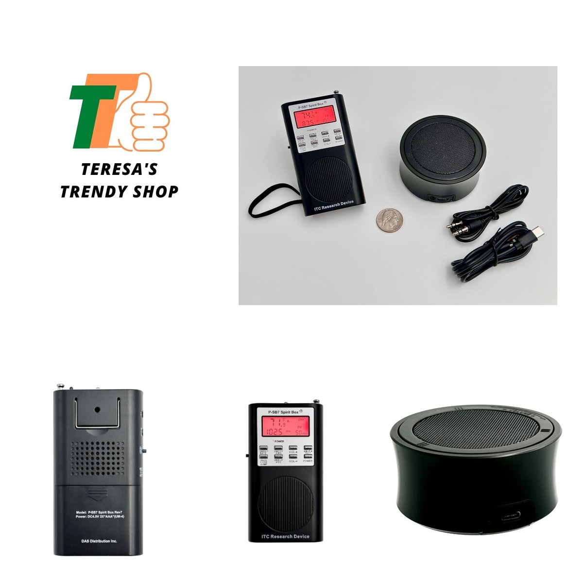 P-SB7 Spirit Box & DAS-X1 Orbital Bluetooth Universal Speaker