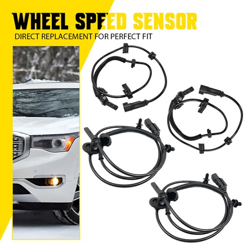 ABS 4PCS Wheel Speed Rear Sensor Front For 2008 2009-2017 Buick Enclave ALS1754 - Picture 14 of 21