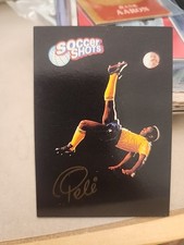 1993 Pele Soccer Shots Promo Card; MINT VERY SHARP