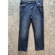 Cat  Jack Boys Straight Leg Jeans Dark Wash Stretch Size 14