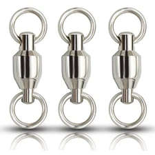Ball Bearing Fishing Swivels Stainless High Strength Barrel Swivel Connector