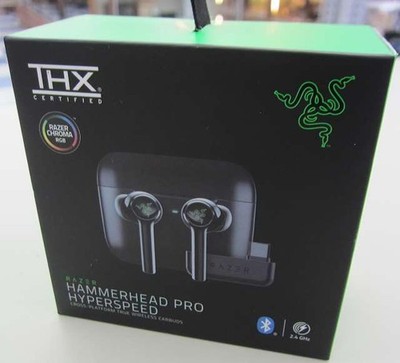 Razer Hammerhead Pro HyperSpeed True Wireless Gaming Kopfhörer gebraucht schwarz