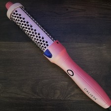 Calista Fauxblo Thermal Brush 1.25 Airless Blowout Shorter Hair Ombre Gem Ruby