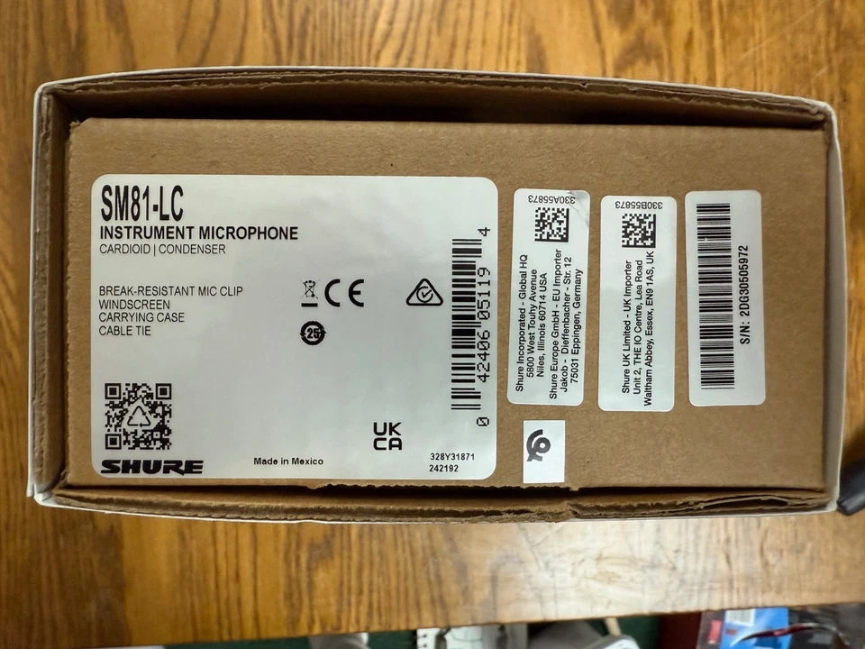 Shure SM81-LC Cardioid Condenser Instrument Microphone NEW - Image 4 of 4
