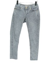 Topshop Women's Jeans W 26 in Blue Cotton with Elastane, Polyester Skinny