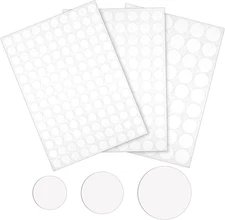 290 Pcs White Screw Hole Cover Stickers, 12 Mm/15 Mm/21 Mm Self-Adhesive Screw C