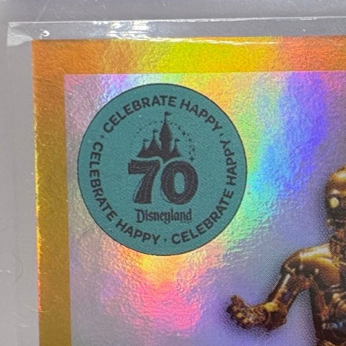 2025 Topps Disneyland 70th Anniversary Star Tours C-3PO GOLD FOIL