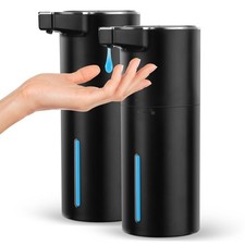 2 Pack Automatic Soap Dispenser: 13.52oz/400ml Wall Touchless Liquid - 4-Leve...