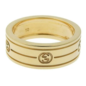 Gucci Bague G imbriquée K18 Or Jaune Femme US5,25 Bijoux