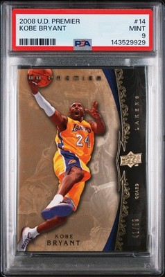 2008 Upper Deck UD Premier Kobe Bryant /99 PSA 9 Pop 5, 1 Higher Mamba #14