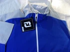 NWT Footjoy short sleeve windshirt pullover, mens M, pockets, blue & gray, $88