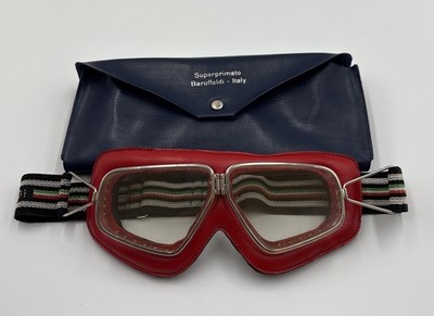 Baruffaldi Italy - Superprimato Vintage Motorcycle Goggles Glasses Vintage Retro