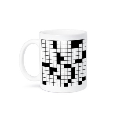 3dRose, Crossword Pattern, Mug