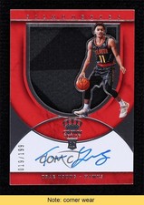 2018 Panini Crown Royale Rookie Silhouettes /199 Trae Young #208 Auto READ 02ed