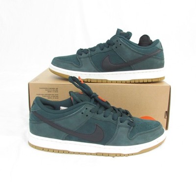 Nike SB Dunk Low Pro Shoes Black Green Gum Skateboard Size US12