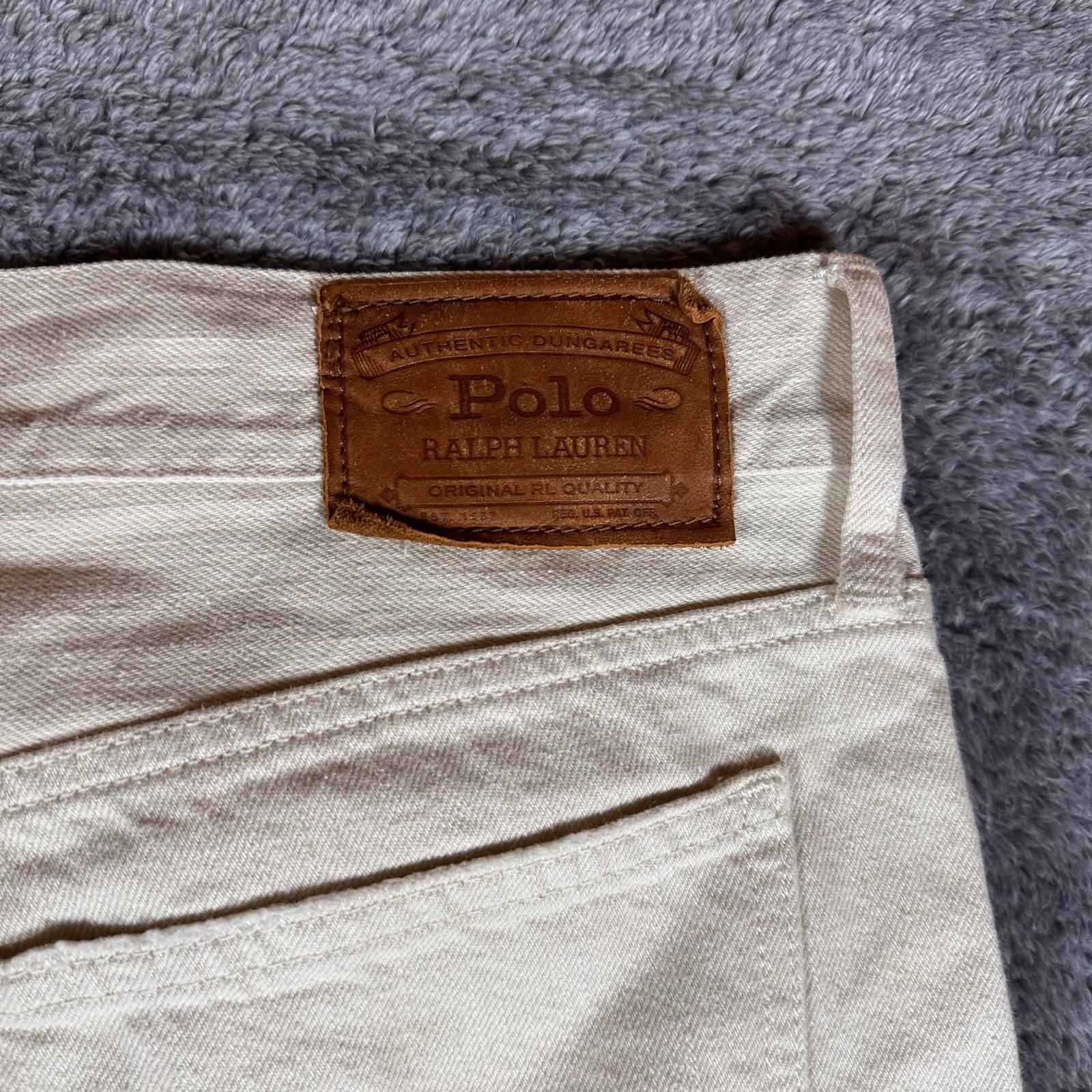 Polo Ralph Lauren Jeans Size 36 Astor Slim Boyfriend Patchwork Denim Distressed thumbnail 5