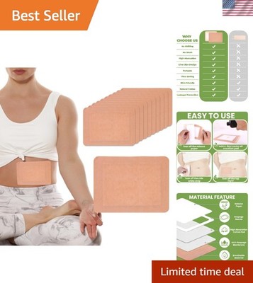 Thicker Castor Oil Pack Wraps - 10 Pcs with Anti-Leak Technology for Wellness