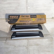 Thule 724 Flattop 4 Ski Roof Rack Snow Board Locking No Key. No Clamps Or Hardwa