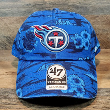 Tennessee Titans '47 Royal Fiji Clean Up Adjustable Strap Back NFL Hat Cap NEW