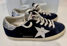 Golden Goose Superstar dunkelblau Velourleder...