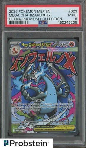 2025 Pokemon Mep En Ultra Premium Collection #023 Mega Charizard X Ex PSA 9 MINT