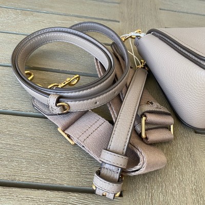 144688 Tory Burch★THEA FLAP CROSSBODY Tory Burch THEA FLAP CROSSBODY 144688 Grey Heron | eBay
